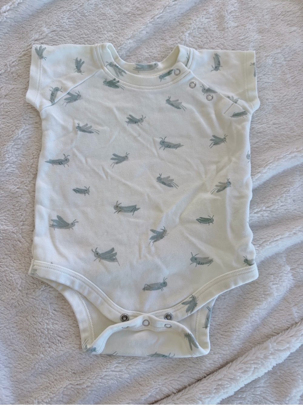 Pehr Snap-on Grasshopper Onesie 6-12m